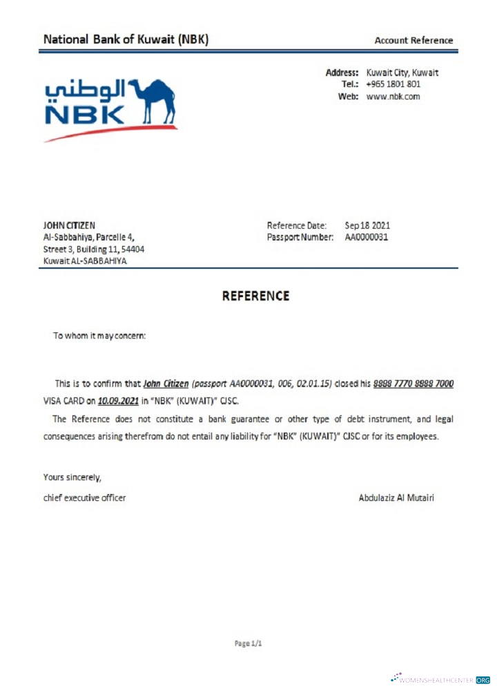 Download Kuwait National Bank of Kuwait closure reference Photoshop template